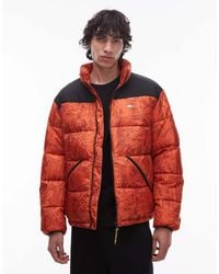 Tommy Hilfiger - Leafy All Over Print Puffer Jacket - Lyst