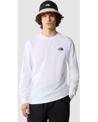 The North Face - T-Shirt Met Lange Mouwen En Redbox-Logo - Lyst