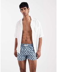 Aray - Geo Print Swim Shorts - Lyst