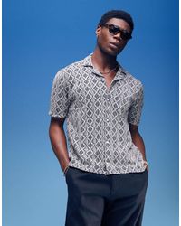 Hollister - Camicia A Maniche Corte All'Uncinetto Misto Con Incrocio - Lyst