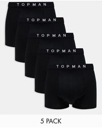 TOPMAN - 5 Pack Trunks - Lyst