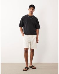 Mango - Loose Fit Cotton Mix Draw String Shorts - Lyst