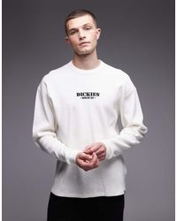 Dickies - T-Shirt Van Wafelstof Met Lange Mouwen En Logo - Lyst