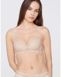 Tezenis - Wien Lace Slightly Padded Balconette Bra - Lyst
