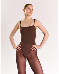 agon® - Square Neck Bodysuit - Lyst