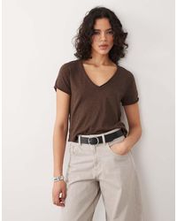 Free People - Take 2 Tee Short Sleeve V Neck - Lyst