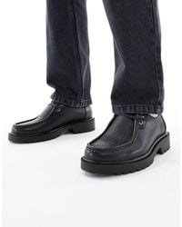 ASOS - Scarpe Stringate Nere Testurizzate - Lyst