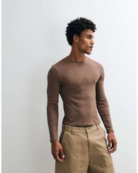 Collusion - Long Sleeve Waffle Textured T-shirt - Lyst