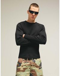 Bershka - Slim-Fit Ribbed Long Sleeve T-Shirt - Lyst