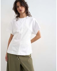 TOPSHOP - Split Side Tee - Lyst