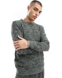Brave Soul - Chunky Knit Crew Neck Jumper - Lyst