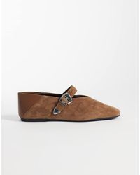 Tommy Hilfiger - Suede Ballerina Shoes - Lyst