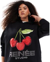 Renee Studio - Plus x michelle nayla – exklusiver oversize-kapuzenpullover - Lyst