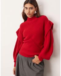 ARRANGE - Pull sculpté en maille travaillée avec détail aux épaules - Lyst