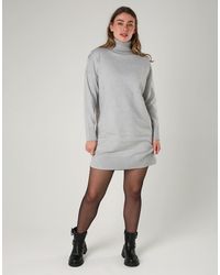 French Connection - Cosy Roll Neck Long Sleeve Mini Dress - Lyst
