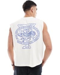 ASOS - Boxy Oversized Vest With Back City Graphic - Lyst