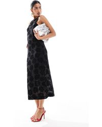 Object - Vestito Lungo Senza Maniche Con Fantasia Floreale - Lyst