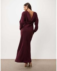 ASOS - Batwing Maxi Dress With Cowl Back - Lyst