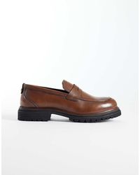 ASOS - Penny Loafer With Cleated Sole - Lyst