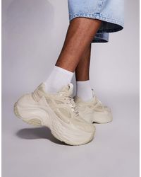 ASOS - Zapatillas De Deporte Con Suela Gruesa De -Neutro - Lyst