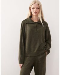 Collusion - Knitted Oversized Button Up Jumper Co-Ord - Lyst