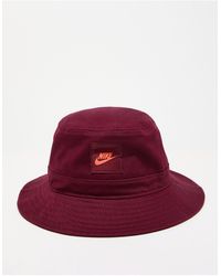 Nike Futura Logo Bucket Hat - Red