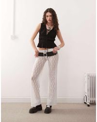Collusion - Pantaloni Da Yoga Bianchi - Lyst