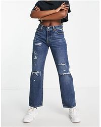 Levi's - 501 - jeans anni '90 invecchiati lavaggio medio - Lyst