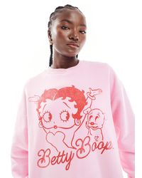 Cotton On - Classic Crew Sweatshirt With Betty Boop Graphic - Lyst