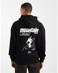 Only & Sons - Oversize Fit Hoodie With Ski Back Print - Lyst