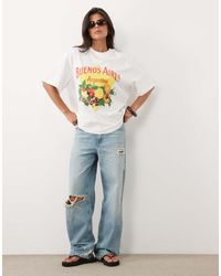 ASOS - Oversized T-shirt With Buenos Aires Fruit Graphic - Lyst