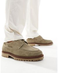River Island - Suede Boat Shoes - Lyst