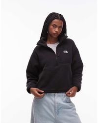 The North Face - Chaqueta Polar Negra Con Media Cremallera Yumiori Off Peak De -Negro - Lyst