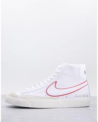 Nike Blazer Mid Rebel Sneakers in White for Men | Lyst Australia