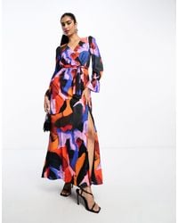 French Connection - Tie Waist Maxi Dress - Lyst