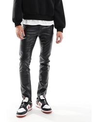 ASOS - Pantalon skinny en imitation cuir - Lyst