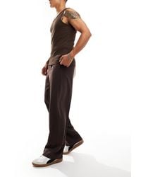 ASOS - Pantalon ample et élégant avec pinces à l'avant - Lyst