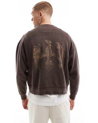 Pull&Bear - Graphic Printed Sweatshirt - Lyst