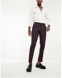 Twisted Tailor - Woolf Check Suit Trousers - Lyst