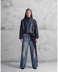 Weekday - Unisex Loose Fit Wide Leg baggy Jeans With Double Waistband Detail - Lyst