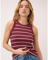 Nobody's Child - Burgundy Striped Racer Vest - Lyst