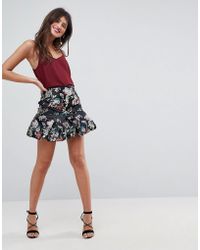 ASOS Minifalda abullonada de jacquard - Multicolor