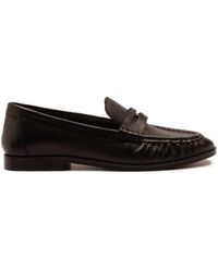 OFF THE HOOK - Keira Leather Penny Ruched Loafers - Lyst