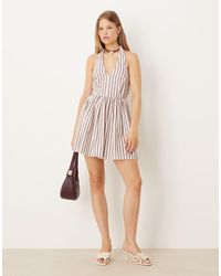 ASOS - Sleeveless Shirt Skater Dress - Lyst