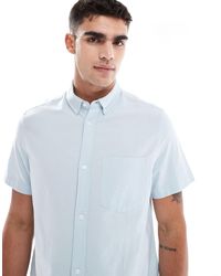 ASOS - – regulär geschnittenes, kurzärmliges oxford-hemd - Lyst