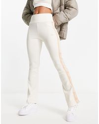 adidas Originals - Ski chic - leggings color avena a zampa a coste - Lyst