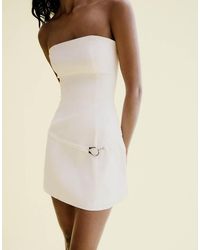 Bershka - Mini Bandeau Dress - Lyst