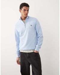 Paul Smith - Zebra Logo Half Zip Sweatshirt - Lyst