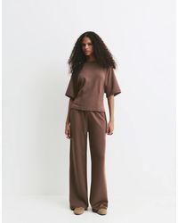 Pull&Bear - – jogginghose mit weitem bein - Lyst