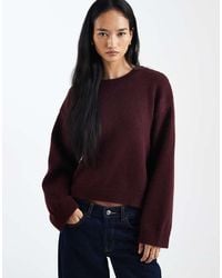 ASOS - Wide Sleeve Oversized Knitted Jumper - Lyst